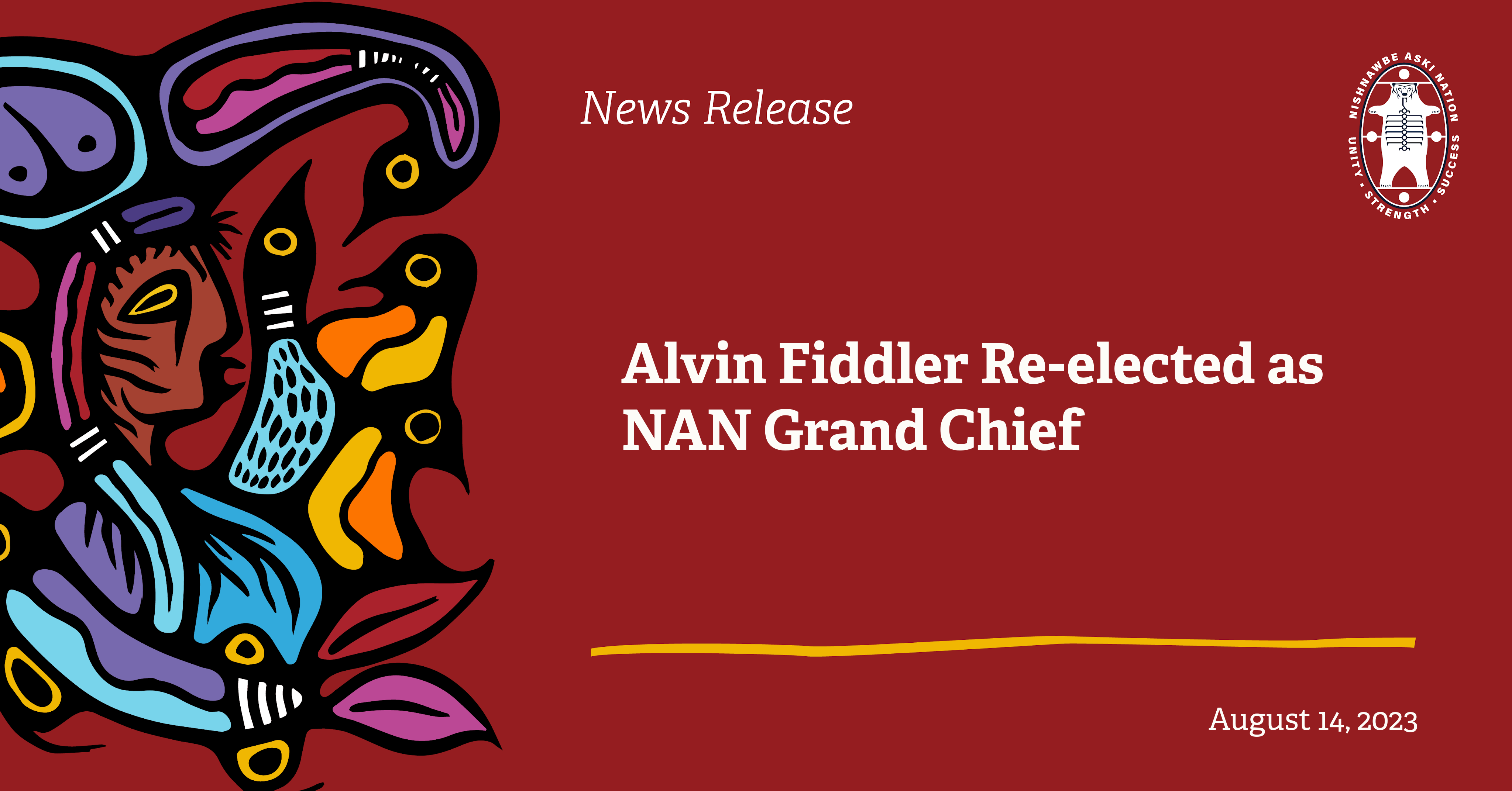 Alvin Fiddler Re-elected as NAN Grand Chief - Nishnawbe Aski Nation